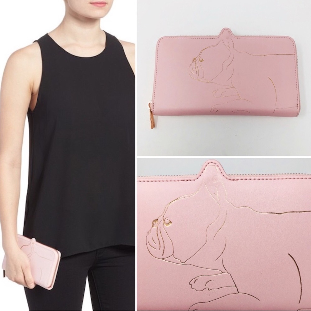 Ted Baker Frenchie French Bull dog zip wallet